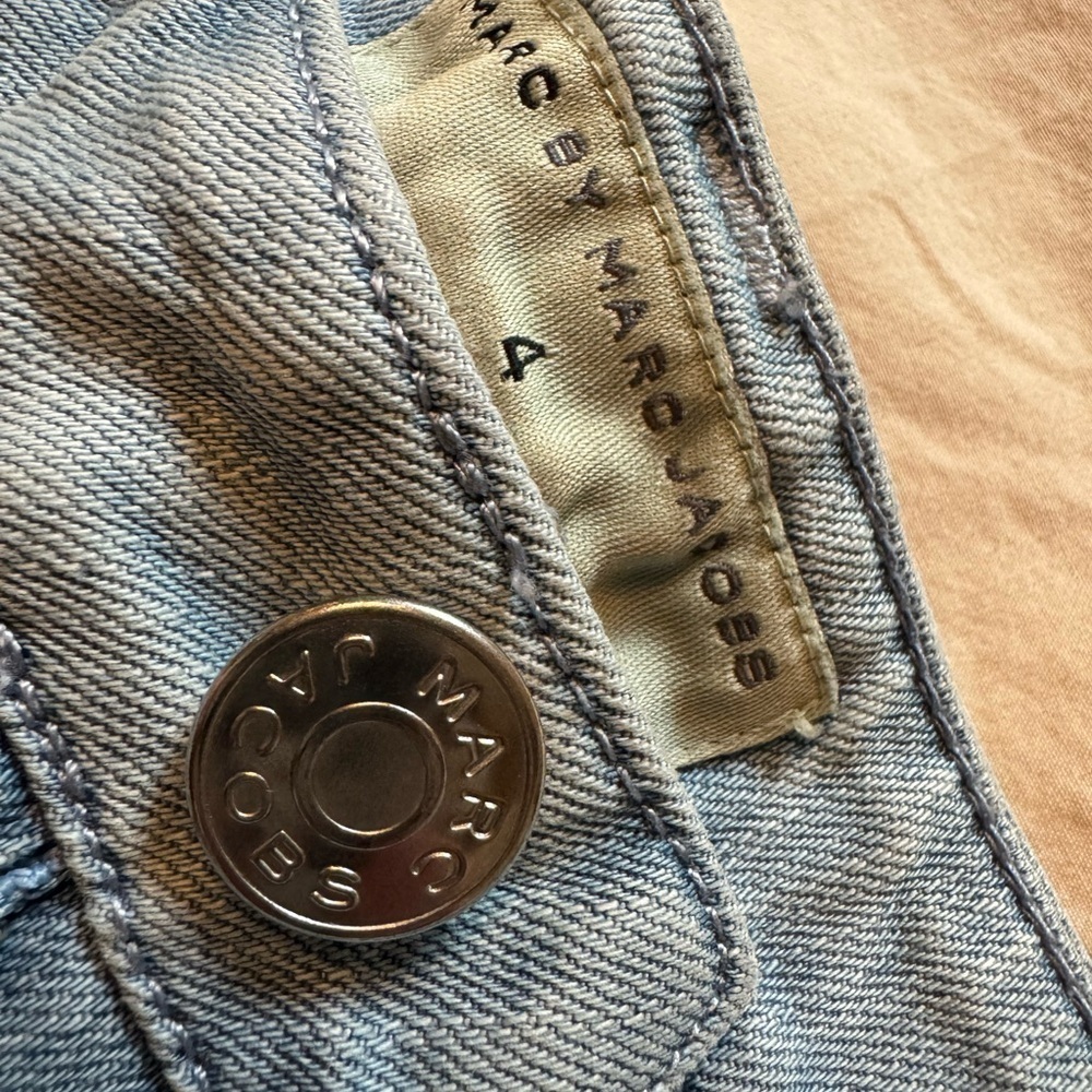 Marc Jacobs Light Blue Denim Jean Shorts Classic Style